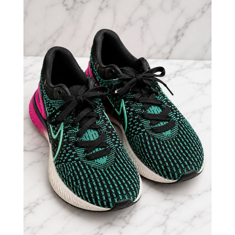 Nike React Infinity Run Flyknit 3 Women’s 8.5 Black Teal Pink DD3024-003